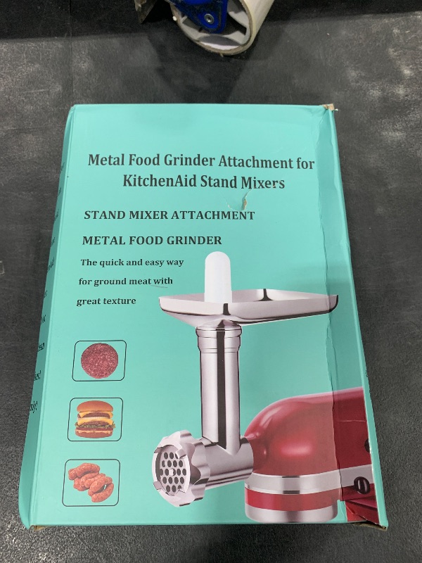 Photo 1 of Meat Grinder & Pasta Maker Attachment for ALL Kitchenaid Stand Mixers,Kitchen Aid Mixer Accessories Includes Metal Meat Grinder with Sausage Stuffer Tubesand and Pasta Maker Attachment 3 in 1 Set