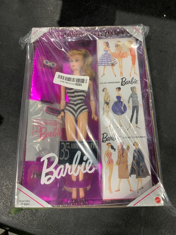 Photo 1 of Barbie 35th Anniversary Special Edition Reproduction of Original 1959 Barbie Doll & Package (1993) - Blonde Hair