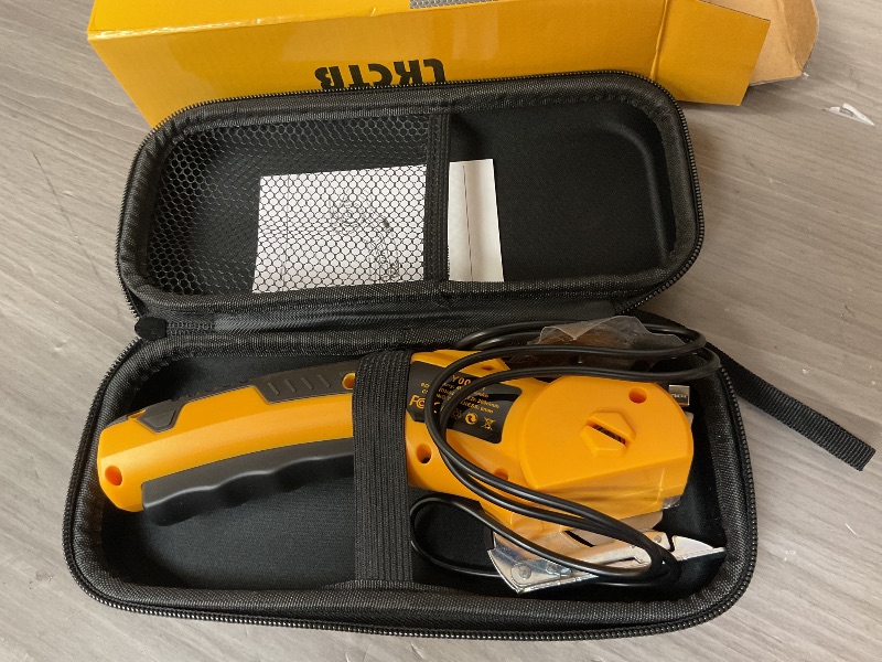 Photo 1 of Electric Scissors, Cardboard Cutter, With LED Light, High-Efficiency Brushless Motor, 2000mAh Battery, Tungsten Steel Blade, Suitable for Cloth, Cardboard, Leather, Carpet