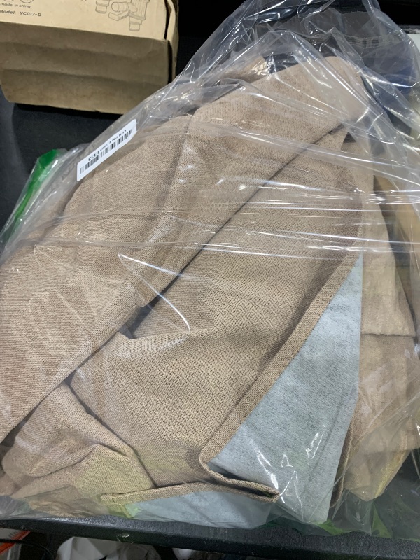 Photo 1 of NICETOWN Bedroom Curtains, Vintage Open Faux Linen Weave Flax Thermal 100% Blackout Drapes 84" Long for Living Room, Soundproof Window Treatment Drapes for Hall Room, 52" Wide Per Panel, Set of 2