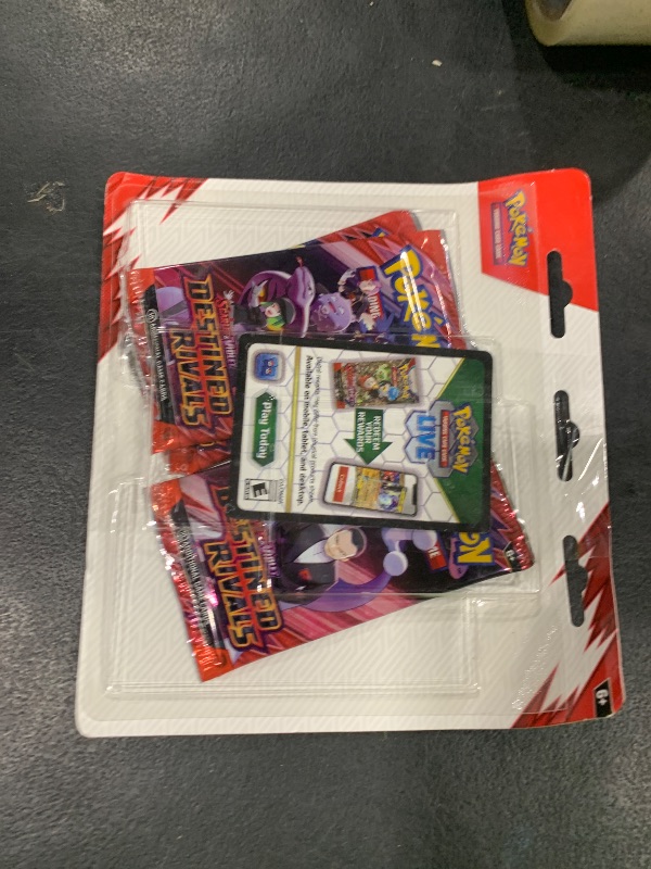 Photo 1 of Pokemon TCG Scarlet & Violet Destined Rivals Three Booster Blister Pack (Receive one at Random)