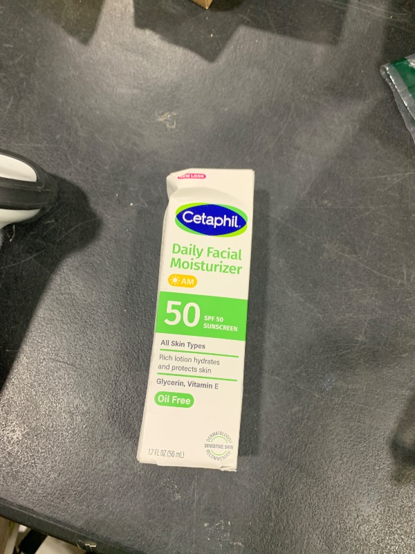 Photo 1 of Cetaphil Daily Facial Moisturizer SPF 50, 1.7 Fl Oz (Pack of 2), Gentle Facial Moisturizer For Dry to Normal Skin Types, No Added Fragrance, Dermatologist Recommended (Packaging May Vary)