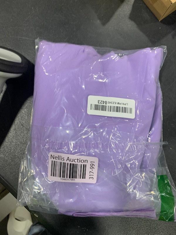 Photo 1 of DUOBAO Chiffon Backdrop Curtain-2 Panels 29x96-Inch Wedding Backdrops Drapes Lavender Sheer Curtain Panels Tulle Drape Chiffon Fabric Photography Background for Party (29''x96''x2pcs, Lavender)