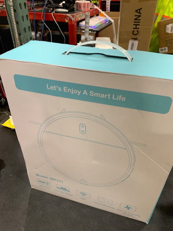 Photo 1 of Robot Vacuum and Mop, 2 in 1 Robotic Vacuum Cleaner with Schedule, App/Voice, Slim Mopping Vacuum Robot with Watertank and Dustbin, Self-Charging, Easy of Use, Ideal for Hard Floor, Pet Hair, Carpet