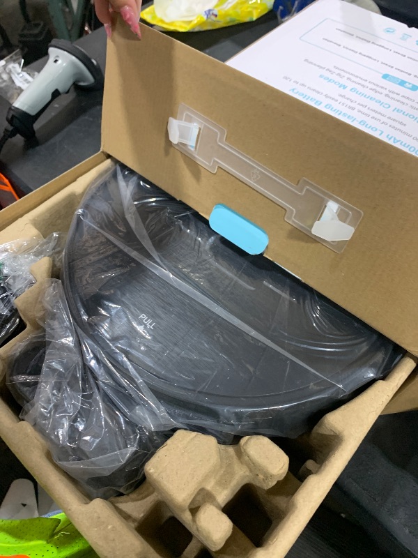 Photo 1 of Robot Vacuum and Mop, 2 in 1 Robotic Vacuum Cleaner with Schedule, App/Voice, Slim Mopping Vacuum Robot with Watertank and Dustbin, Self-Charging, Easy of Use, Ideal for Hard Floor, Pet Hair, Carpet