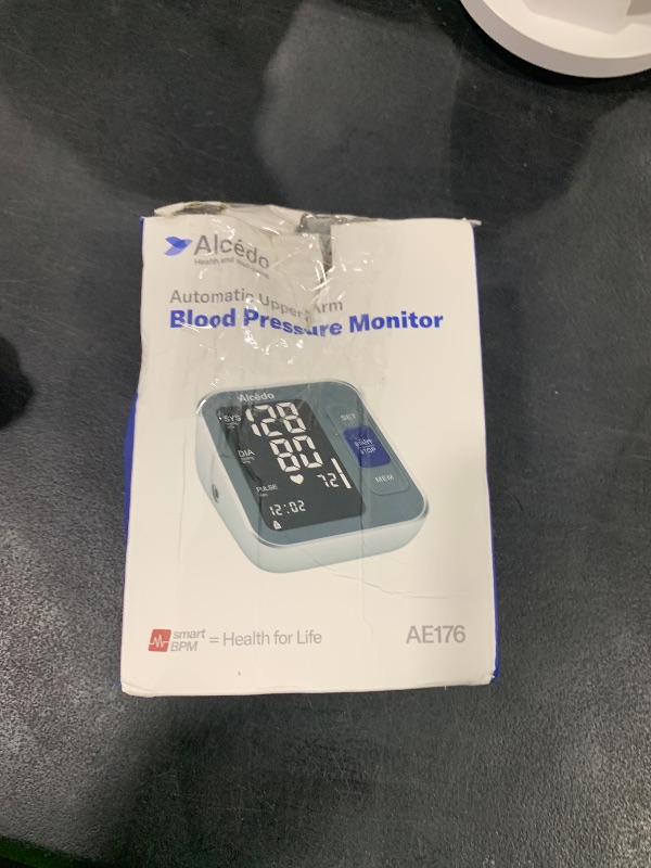Photo 1 of Alcedo Blood Pressure Monitor for Home Use, Automatic Digital BP Machine with Large Cuff for Upper Arm (Black Backlit Screen)