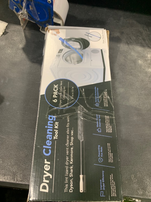 Photo 1 of Dryer Vent Cleaner Kit & Refrigerator Condenser Coil Brush-Dryer Lint Brush Vent Trap Cleaner-Vacuum Attachment for Small Crevice-Dryer Cleaner Brush