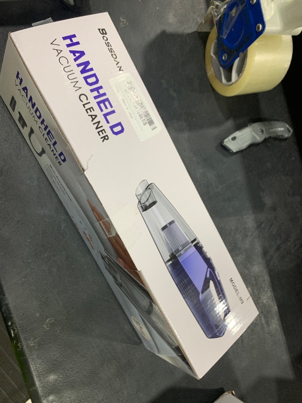 Photo 1 of Bossdan Handheld Vacuum Cordless,Car Vacuum Cleaner Portable with Powerful Suction/Multi Accessories,Low-Noise Lightweight Mini Hand Vacuum Cordless Rechargeable for Car,Office and Home Cleaning