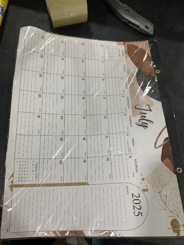 Photo 1 of 2026 Desk Calendar - 18 Months Large Desk Calendar from Jul. 2025 - Dec. 2026, 14.6" x 11.5", Desk Pad Calendar 2025-2026 with 2 Corner Protectors