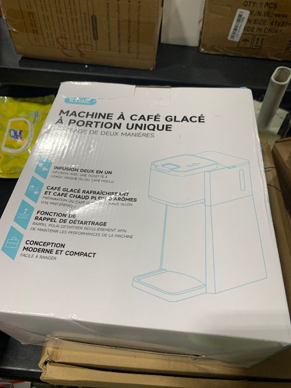 Photo 1 of Tastyle Mini Hot and Iced Coffee Maker Single Serve, for K Cup and Ground, 6 to 14 Oz Brew Sizes, with Recipe Book, for Home, Travel, RV, Office and Dorm, Classic Black (2.0 Version)