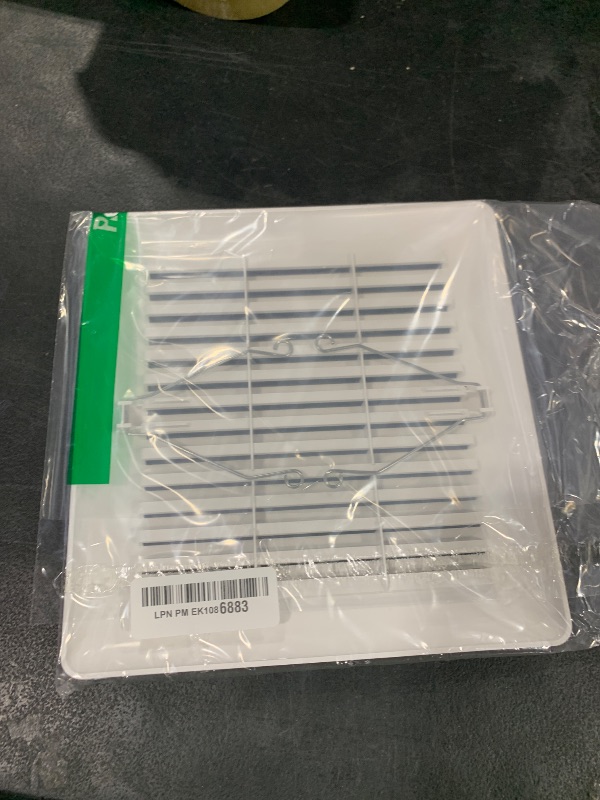 Photo 1 of WKZO S97017068 Bathroom Ceiling Fan Grille with Springs Replacement Parts for Bath Fan Fits Models 690 693 VC305C3N VC307C2N 695 and 696N Ventilation Fan - Plastic Grille Cover