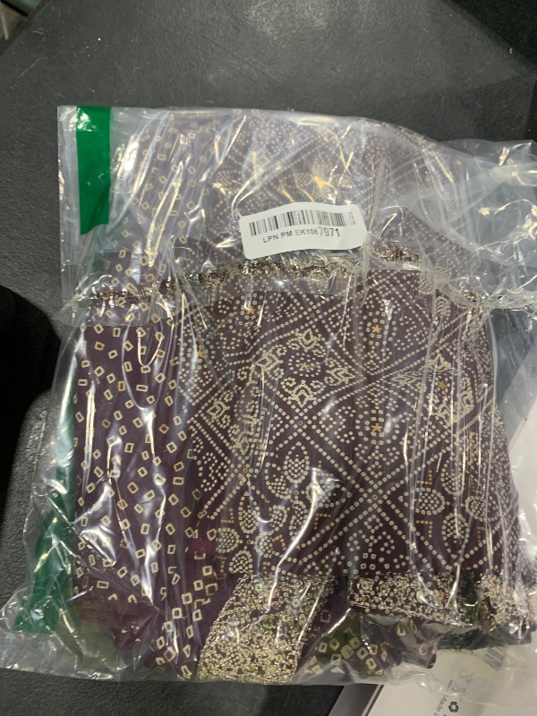Photo 1 of ITEM IS MISSING THE TOP -----------------------------------------------------MAGHMA Dark Wine Printed Indian Kurti Pant & Dupatta Set for Women Kurta Kurtis Set Tunic For Women XX-Large