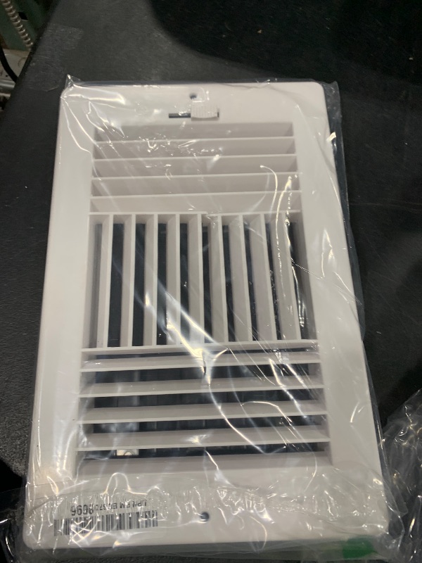 Photo 1 of 10x6 Inch(Duct Opening) FanGoFast Ceiling Register 3-Way Plastic Sidewall Ceiling Air Vent Wall Vent w/Manual Adjuster for Home, Office, Bathroom, Toilet