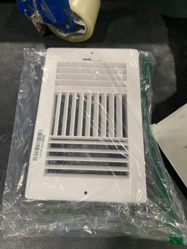Photo 1 of 10x6 Inch(Duct Opening) FanGoFast Ceiling Register 3-Way Plastic Sidewall Ceiling Air Vent Wall Vent w/Manual Adjuster for Home, Office, Bathroom, Toilet