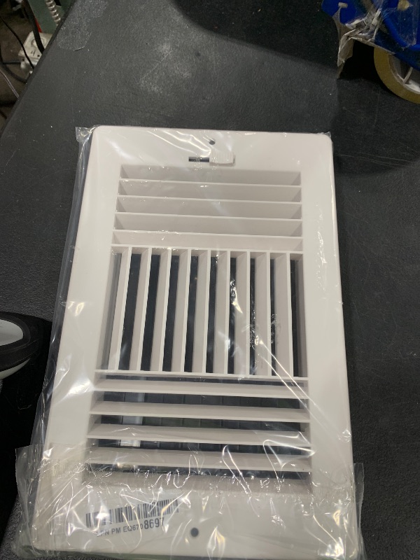 Photo 1 of 10x6 Inch(Duct Opening) FanGoFast Ceiling Register 3-Way Plastic Sidewall Ceiling Air Vent Wall Vent w/Manual Adjuster for Home, Office, Bathroom, Toilet