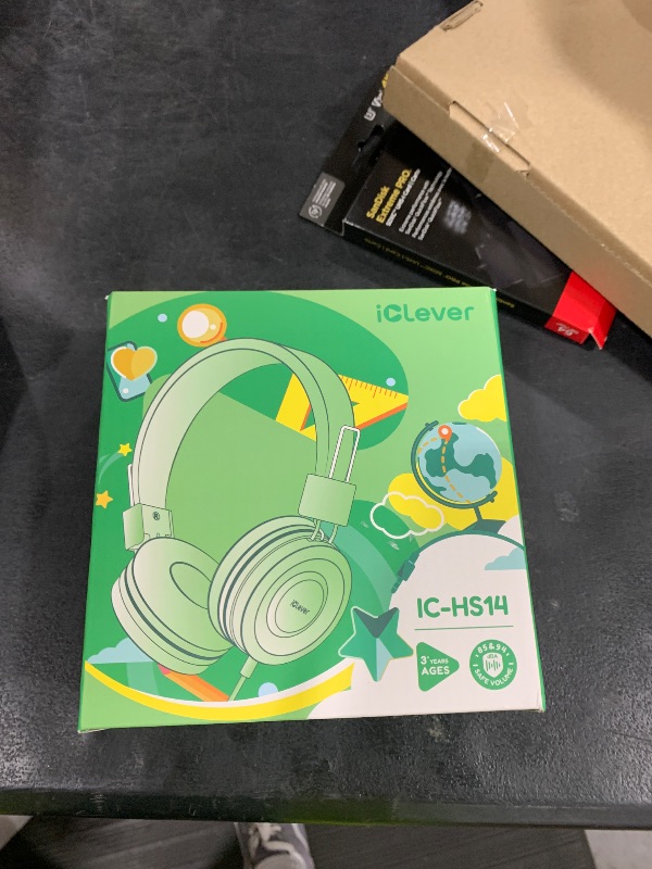 Photo 1 of iClever Kids Headphones with Cord, 85/94dB Safe Volume Tech, Bending Resistance Durable, Foldable, Stereo Sound 3.5mm Jack Wired Headphones for Kids Boys Girls Tablet/Travel/School, HS14