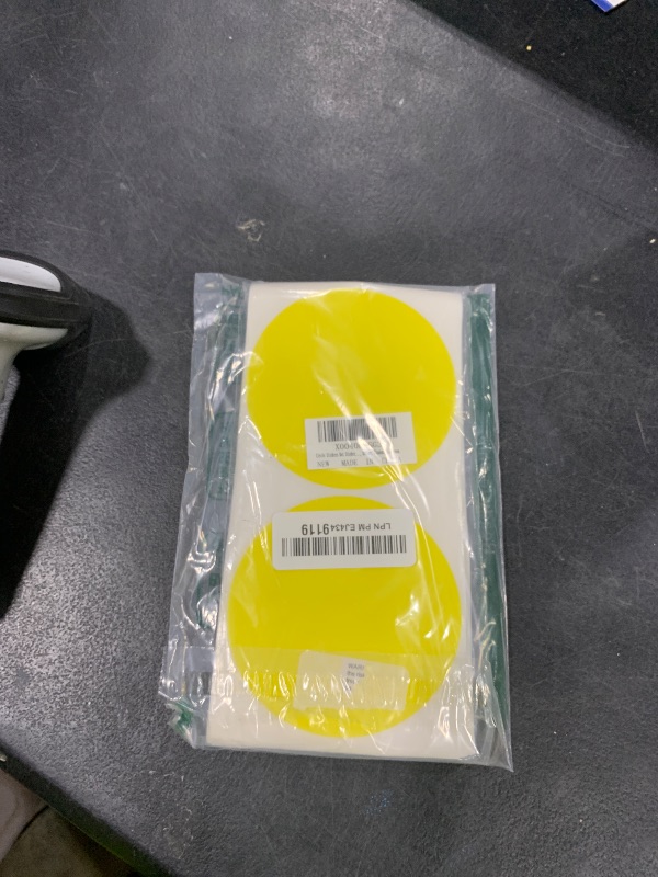 Photo 1 of STARLIBOO Dot Stickers - 4 Inch Removable Circle Stickers, Writable for Office, Garage Sale, Yard Sale (Yellow)