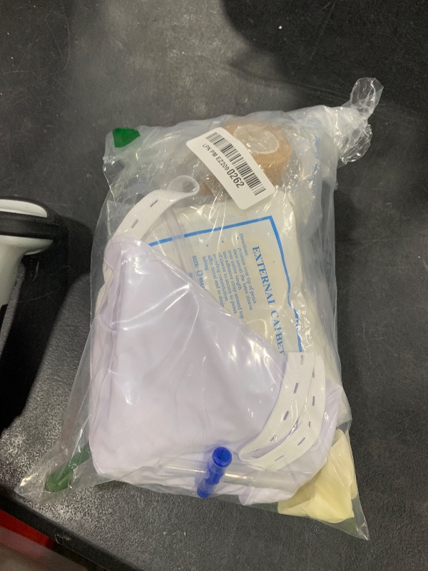 Photo 1 of Catheter External Self-Sealing Set, 20 pcs Soft Latex, 1 pcs 500 ml Leg Bag, 1 pcs 1000 ml Urine Bag, 1 pcs Extra Large Catheter 2000 ml Urine Bag - External Catheter for Men, Day and Night Use, 30mm