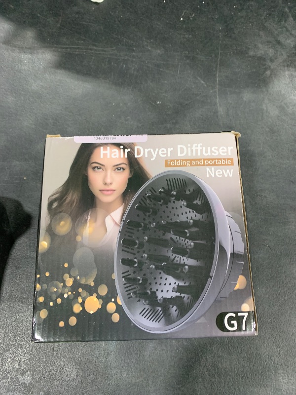 Photo 1 of Hair Diffuser, Diffuser Attachment for Hair Dryer, Hair Diffuser for Curly Hair, Universal Diffuser for 1.4-2.6" Hair Blow Dryer Long Thick Curly Wavy Hair, Hair Attchment for Women, Black