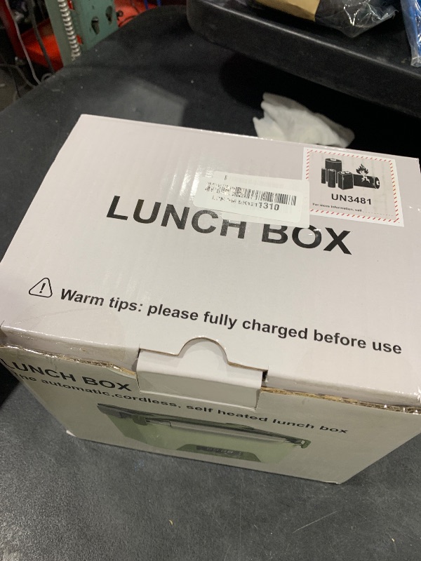 Photo 1 of Cordless Electric Lunch Box, 1.2L Self Heating Lunch Box Battery Powered with Automatic Heating, BPA Free, Meal Prep Friendly (Green)