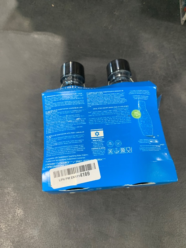Photo 1 of sodastream 0.5L Twin Pack Dishwasher Safe Slim Bottle (Black)