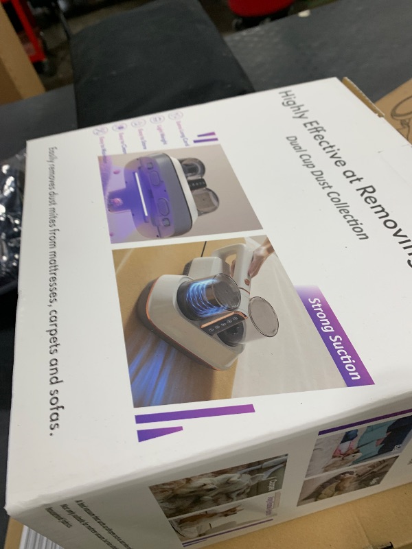 Photo 1 of Mattress Vacuum Cleaner Bed Vacuum, 16Kpa Handheld Bed Vacuum Cleaner with HEPA Filter & 140? Hot Air & UV-C, 33k Slapping/Min 500W Powerful Couch Vacuum for Sofa Carpet Bedding with Cord
