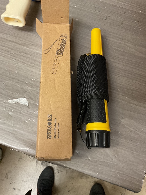 Photo 1 of SAKOBS Metal Detector Pinpointer Wand: 5" Detection Depth, IP68 Fully Waterproof, Up to 66 Feet Underwater, 360°Detection Handheld Pin Pointer, 3 Modes (Buzzer, Vibration,Sound) for Adults & Kids