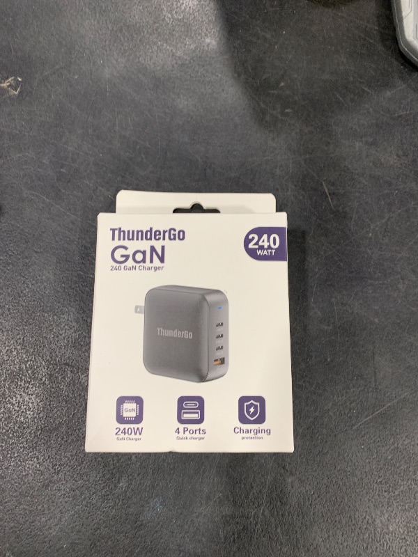 Photo 1 of 240W GaN Charger, 4-Port USB C Fast Charging Station with 140W Max PD 3.1 Port, Compact Travel Wall Adapter for MacBook Pro/Air M3/M2/M1, Laptops, iPhone 15/14, Galaxy S24/S23, iPad, Steam Deck
