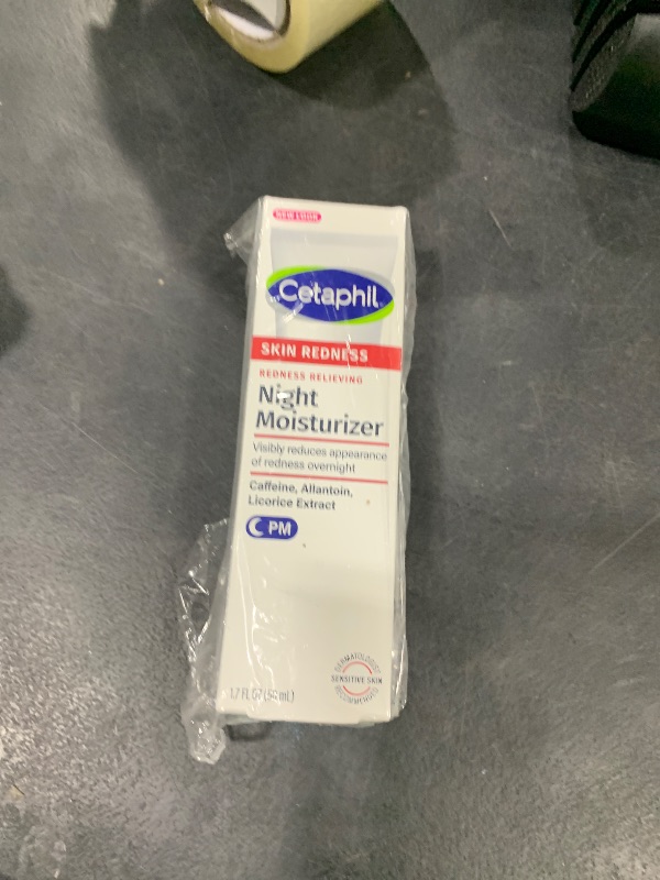 Photo 1 of Cetaphil Night Cream, Redness Relieving Night Moisturizer for Face, 1.7 fl oz, For Dry, Redness-Prone Skin, Hypoallergenic, Fragrance Free