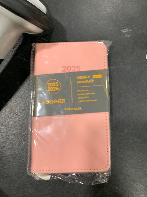 Photo 1 of Forvencer Pocket Planner 2025-2026, Weekly & Monthly Planners with Month Tabs for Purse 3.5" x 6", 12 Months (July 2025 - June 2026), Small Daily Academic Calendar with Elastic Band, Hardcover Agenda, for Women, Teacher