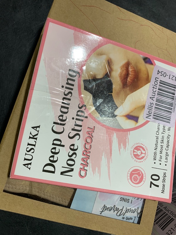 Photo 1 of AUSLKA Blackhead Pore Strips,(70 Counts) Blackhead Remover-Deep Cleansing Charcoal Strips - Black Head Nose Strips -Black Head Remover