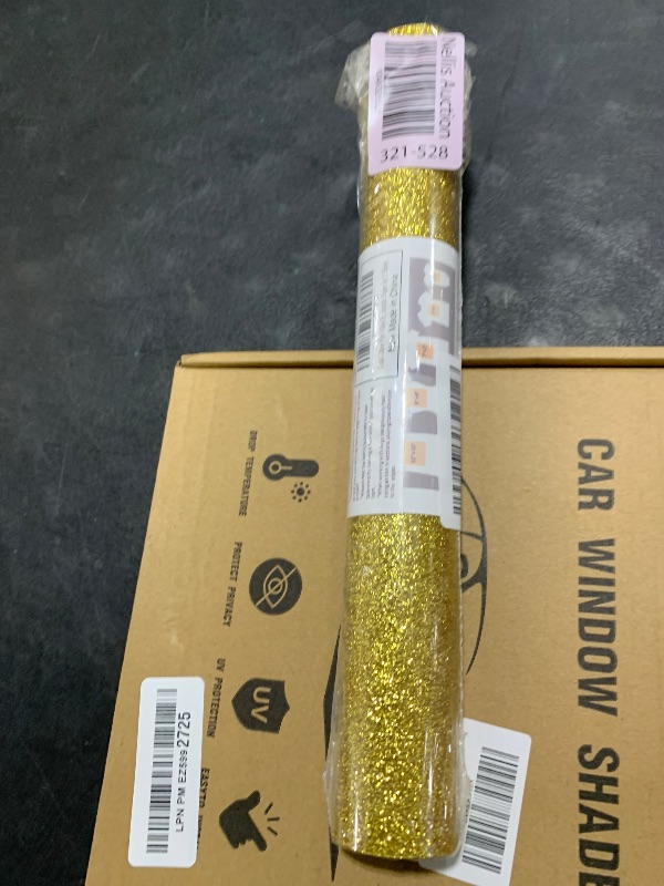 Photo 1 of TORC Gold Glitter HTV Heat Transfer Vinyl Roll 12 inch x 5 ft Iron on Vinyl for T Shirts Crafts