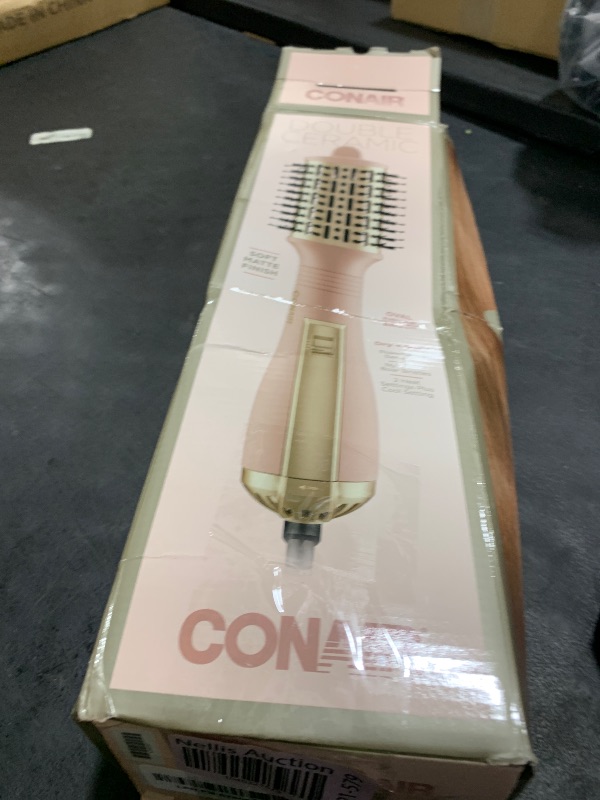 Photo 1 of Conair Double Ceramic 2" Inch Hot Air Brush, Oval Blow Dry Brush for Voluminous, Frizz-Free Styling – Smooths, Dries & Adds Shine – Lightweight & Easy to Use for All Hair Types (BC202ST)