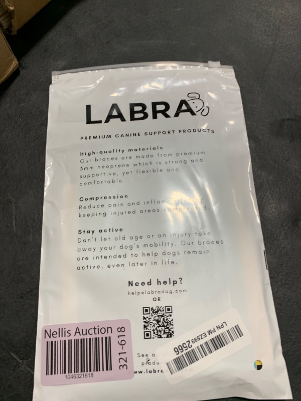Photo 1 of Labra Dog Front Leg Brace - Compression Wrap with Adjustable Straps - Dog Wrist Brace for Support - Leg Sleeve to Stop Licking - Aid in Wound Care and Recovery - Large/Extra Large