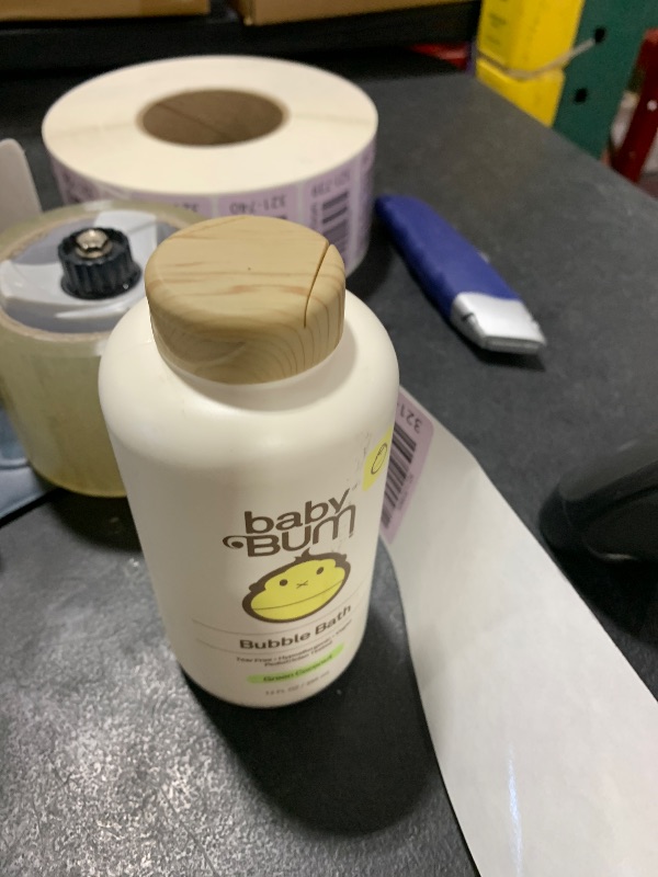 Photo 1 of Sun Bum Baby Bum Bubble Bath - Foaming Bubble Bath for Sensitive Skin with White Ginger - Natural Fragrance - Gluten Free and Vegan - 12 oz