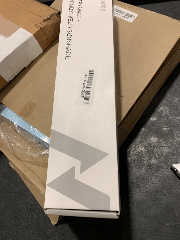 Photo 1 of [2025 Upgrade] Nmoiss Windshield Sun Shade Umbrella - [Vinyl Coating Heat Shield] Protect Car from Sun Rays & Heat Damage Keep Cool and Protect Interior, Spring Structure Edge Medium 56" L x 31" W