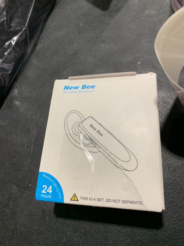 Photo 1 of [2 Pack] Bluetooth Earpiece Wireless Handsfree Headset V5.0 24 Hrs Driving with Mic 60 Days Standby Bluetooth Headset for iPhone Android Samsung Driver