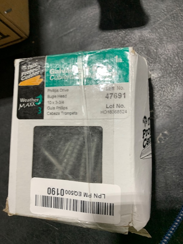 Photo 1 of Hillman 47697 Galvanized Phillips Drive Deck Screw, 10 X 3-3/4-Inch, 275 Pack