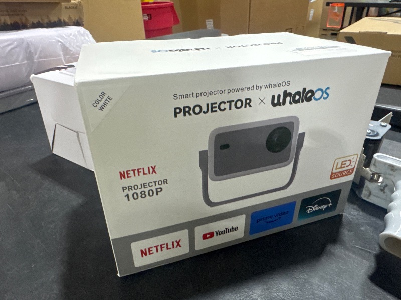 Photo 1 of ENUOSUMA 4k Projector with WiFi and Bluetooth, Official Netflix & Autofocus, FULL HD 4K Supported Projector, Dolby Atmos & Auto Keystone with Apps Built-in, ChatGPT Voice Remote Home Video Projector