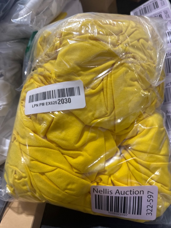 Photo 1 of BDDC Table Covers for 6 Foot Tables, Yellow Washable and Wrinkle Resistant Stretch Tablecloths Rectangle 6ft for Events, Wedding, Banquets, Parties