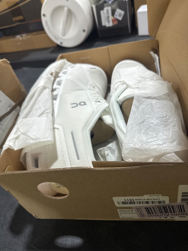 Photo 1 of On Men's Cloud 5 Sneakers, Undyed White, 14 Medium US
