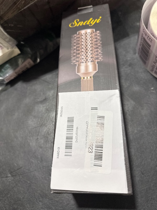 Photo 1 of Round Brush for Blow Drying, Nano Thermal Ceramic & Ionic Tech Hair Brush with Boar Bristles, Professional Round Barrel Brush for Styling, Curling & Straightening by Sndyi (2.9 Inch, Barrel 1.7 Inch)
