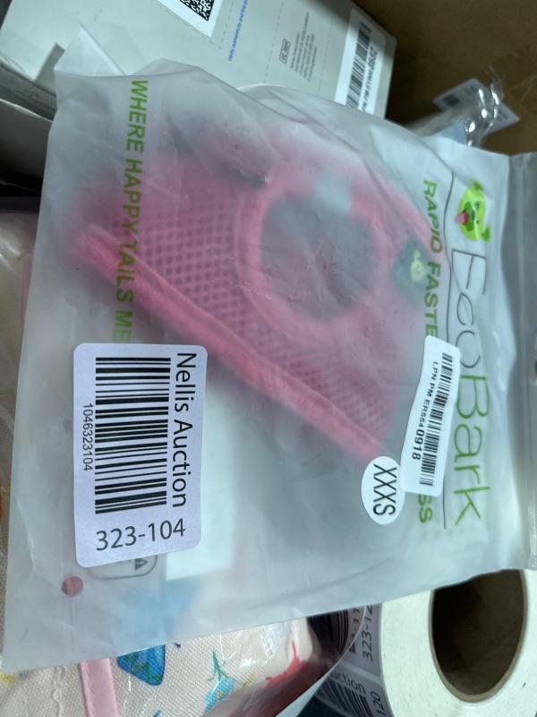 Photo 1 of EcoBark Pink XXXS Dog Harness, Soft Mesh No Pull Mini Body Halter for Toy Breeds up to 10in, Escape Proof, Recycled Straps, Adjustable, Teacup Dog Harness Vest Under 5lbs