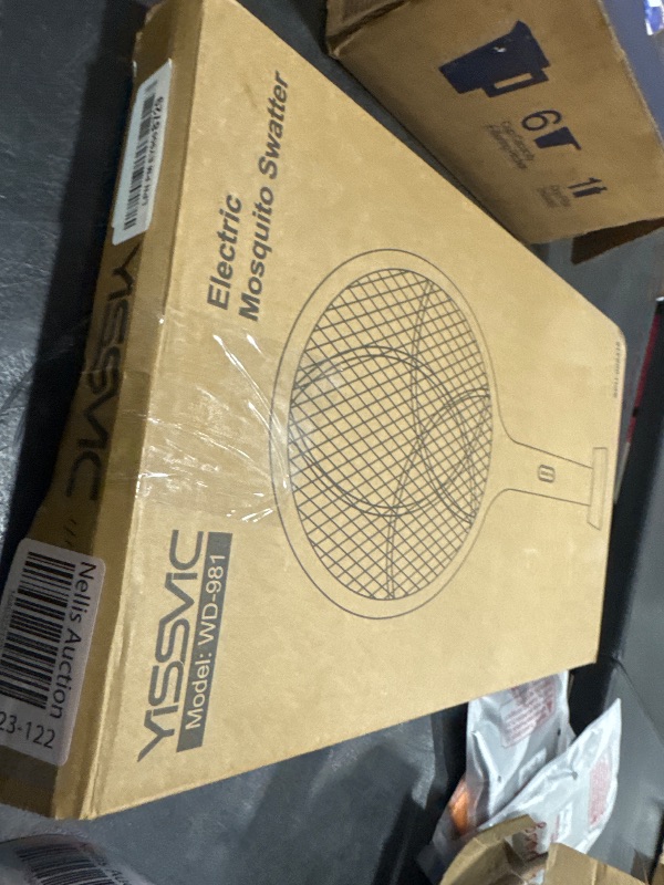 Photo 1 of YISSVIC Electric Fly Swatter Bug Zapper Racket Dual Modes Mosquito Killer with Purple Mosquito Light Rechargeable for Indoor Home Office Backyard Patio Camping