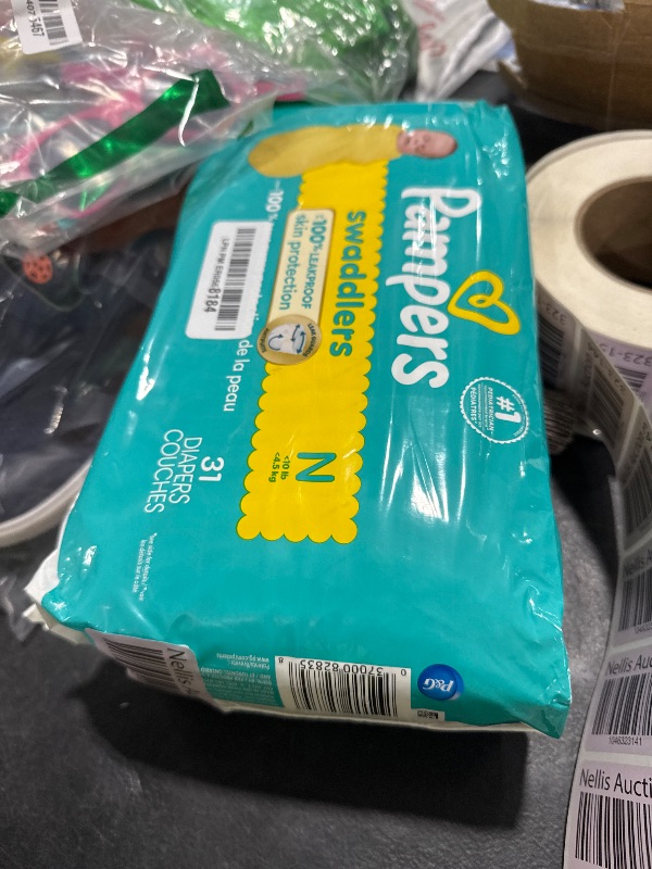 Photo 1 of Pampers Baby Diapers - Swaddlers - Size 0, 31 Count, Ultra Absorbent Disposable Newborn Diaper
