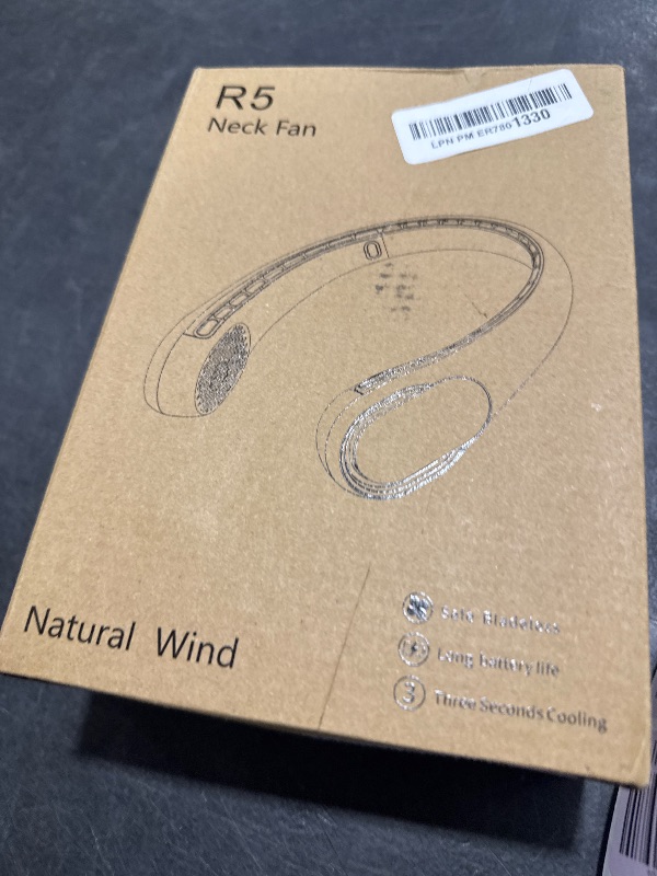 Photo 1 of ASNUG Neck Fan, USB Rechargeable Personal Fan, 4000 mAh Battery Operated, 3 Speeds Adjustable, Faster Cooling, Ultra Quiet, Suitable for Home, Office, Travel, Sports