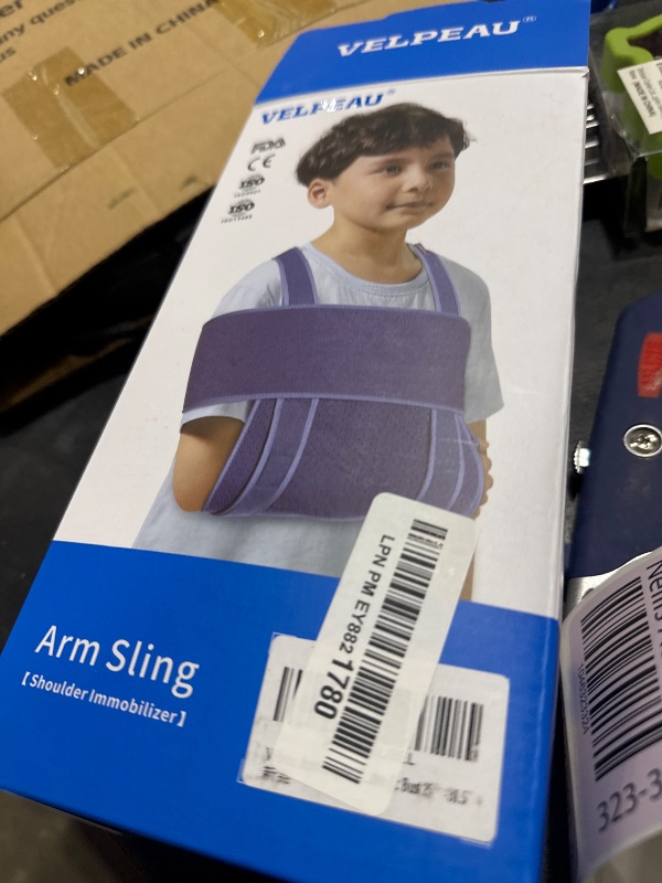 Photo 1 of Velpeau Arm Sling for Sleep, Shoulder Immobilizer for Children, Boys, Girls - Very Soft Sling for Rotator Cuff Tear, Fractured, Dislocation, Broken, Postoperative, Fits Left & Right (S: Bust 25?-31.5?)