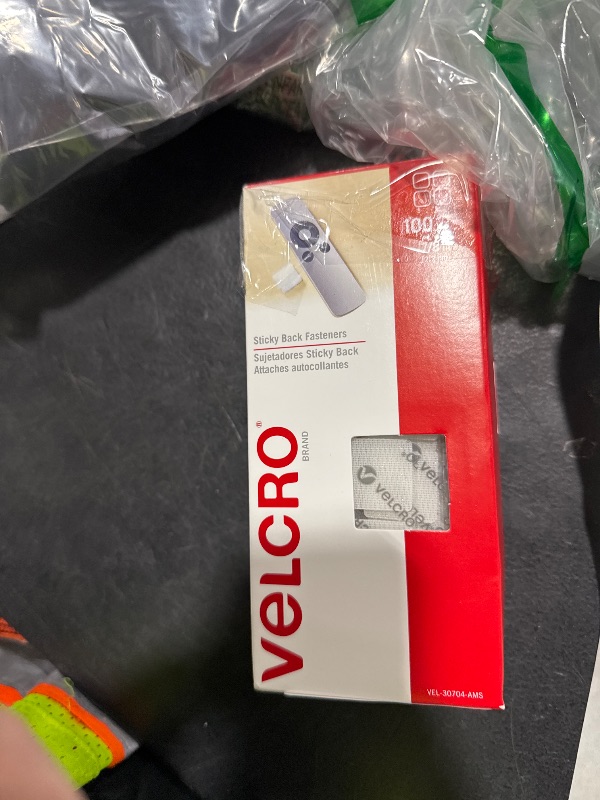Photo 1 of VELCRO Brand Adhesive Squares, 100pk 7/8" White, Mounting Tape for Office Organization, Laminated Signs Classroom Décor