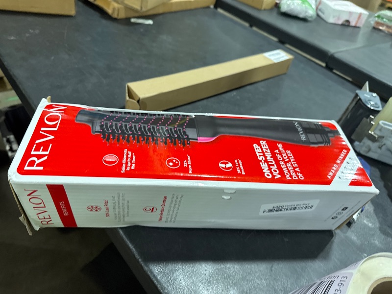 Photo 1 of REVLON One-Step Volumizer Hair Dryer and Styler with Improved Motor – Easy Salon-Style Blowouts – Less Frizz, More Shine, and Reduced Heat Damage, for all Hair Types and Lengths (Black)