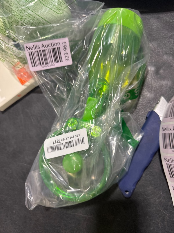Photo 1 of O2COOL Deluxe Handheld Battery Powered Water Misting Fan (Green)